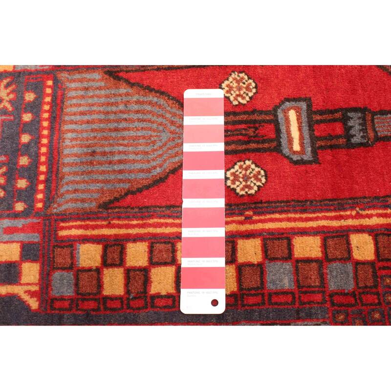 ECARPETGALLERY Hand-knotted Teimani Red Wool Rug - 2'9 x 4'7