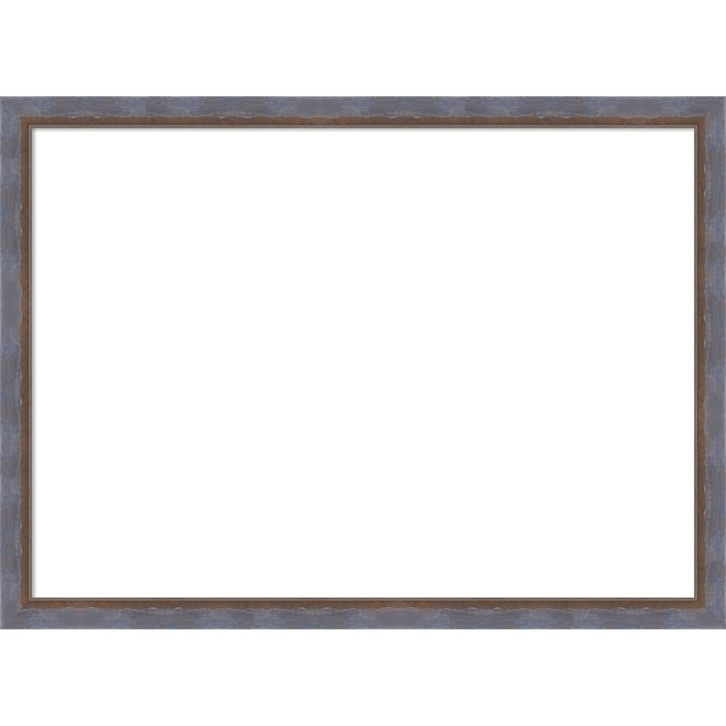 Amanti Art Two Tone Blue Copper Framed Dry Erase Magnetic Board
