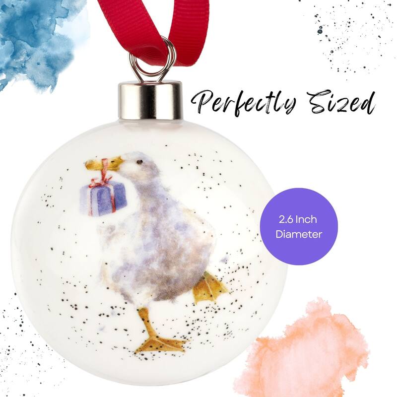 Royal Worcester Wrendale Designs Christmas Bauble