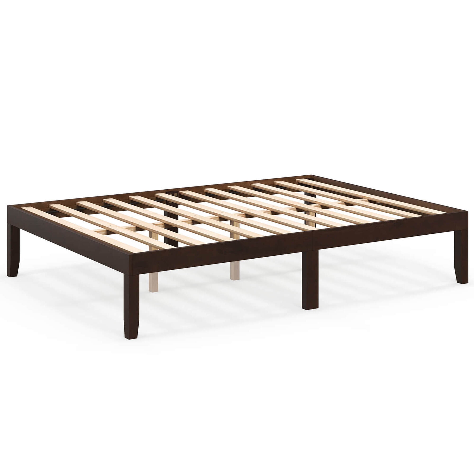 Costway Twin/Full/Queen Size Wooden Platform Bed Frame 14