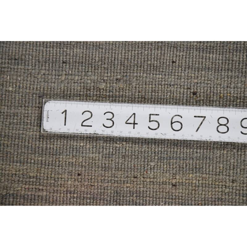 Grays & Blues Modern Gabbeh Oriental Area Rug Hand-Knotted Wool Carpet - 6'5" x 9'5"