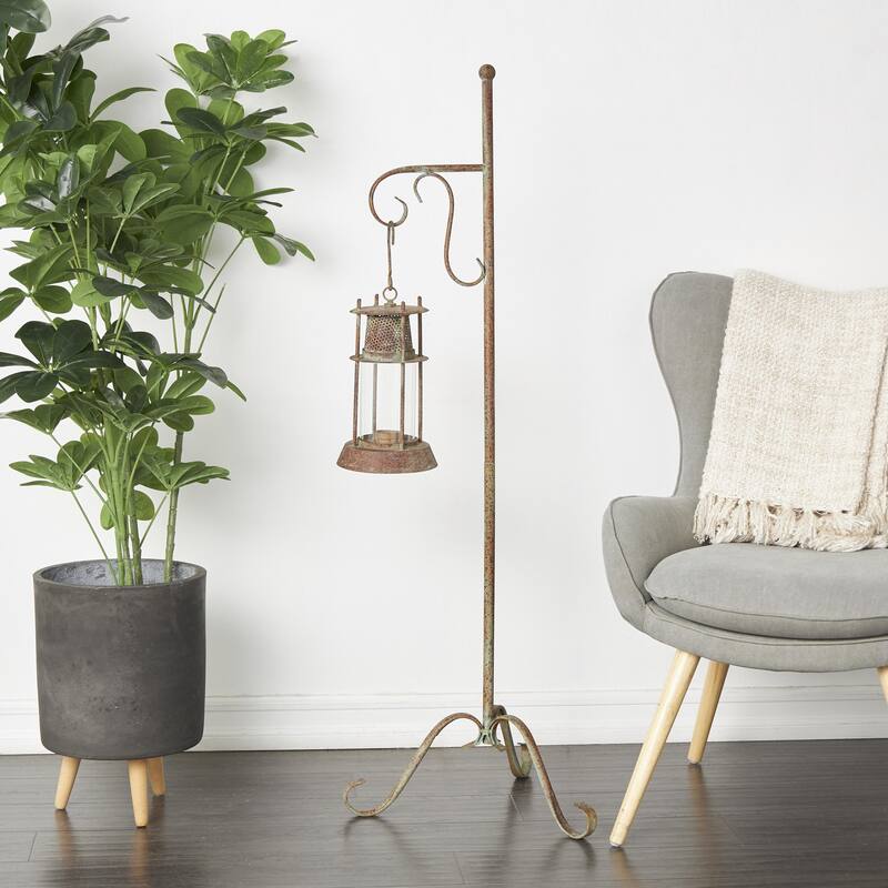 Metal Candle Lantern - Copper - Roche River Decor