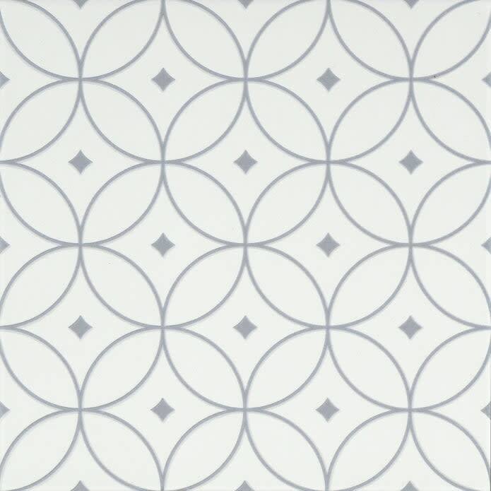 Emser Tile F39GEOM1010V2 Geometry - 10" x 10" Square Floor and Wall - Gray Atom