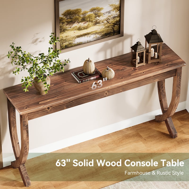 Solid Wood Console Table, Entryway Sofa Table, Living Room Hallway Entrance Foyer Accent Side Table