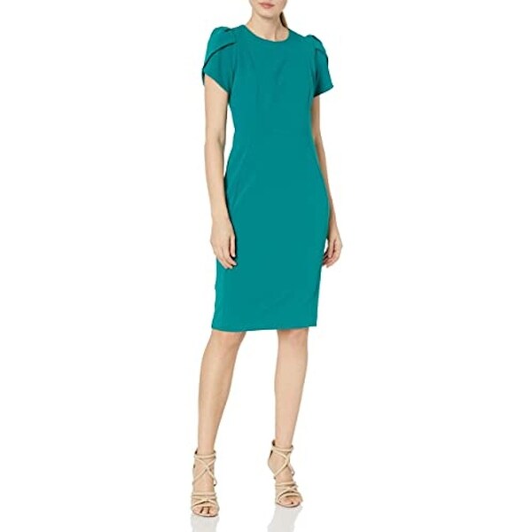 calvin klein petal sleeve dress