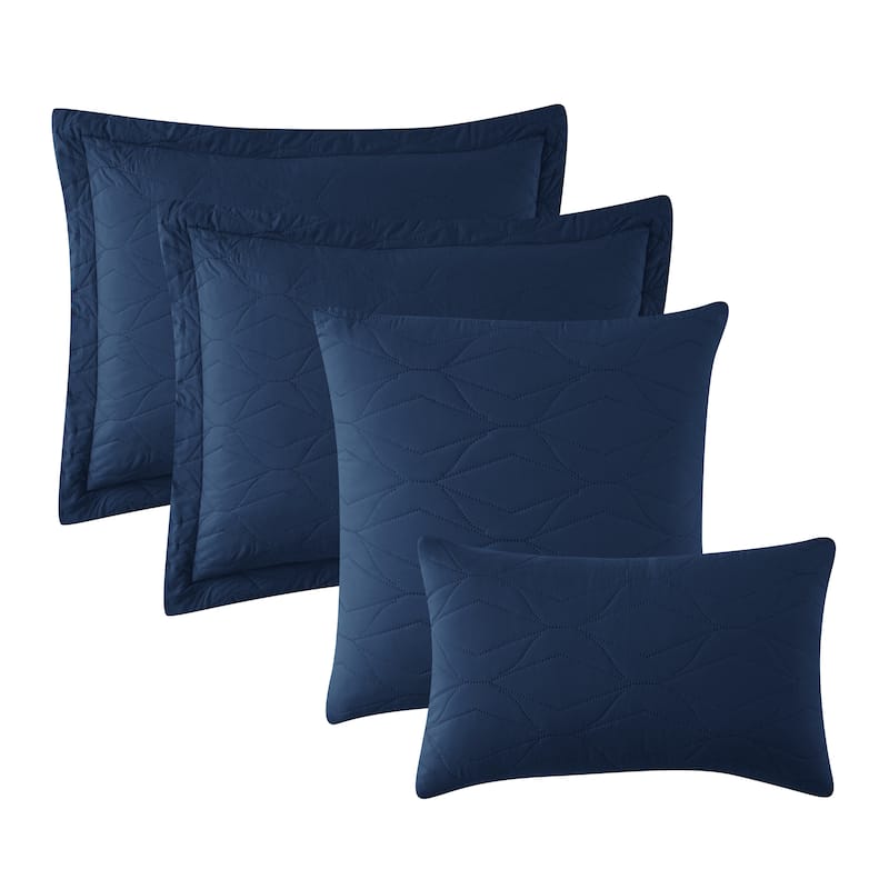 Clara Clark Bedspread Quilt Set - Ellipse Weave Pinsonic Lightweight Coverlet Set