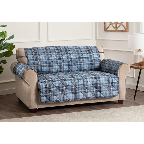 Plaid couch shop for sale