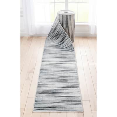 Custom Size Runner Apollo Holden Modern Abstract Stripes Hallway Rug
