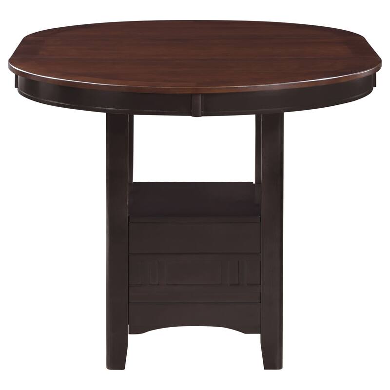 Coaster Furniture Lavon Oval Counter Height Table Brown - 42.00'' - 60.00'' x 42.00'' x 36.25''