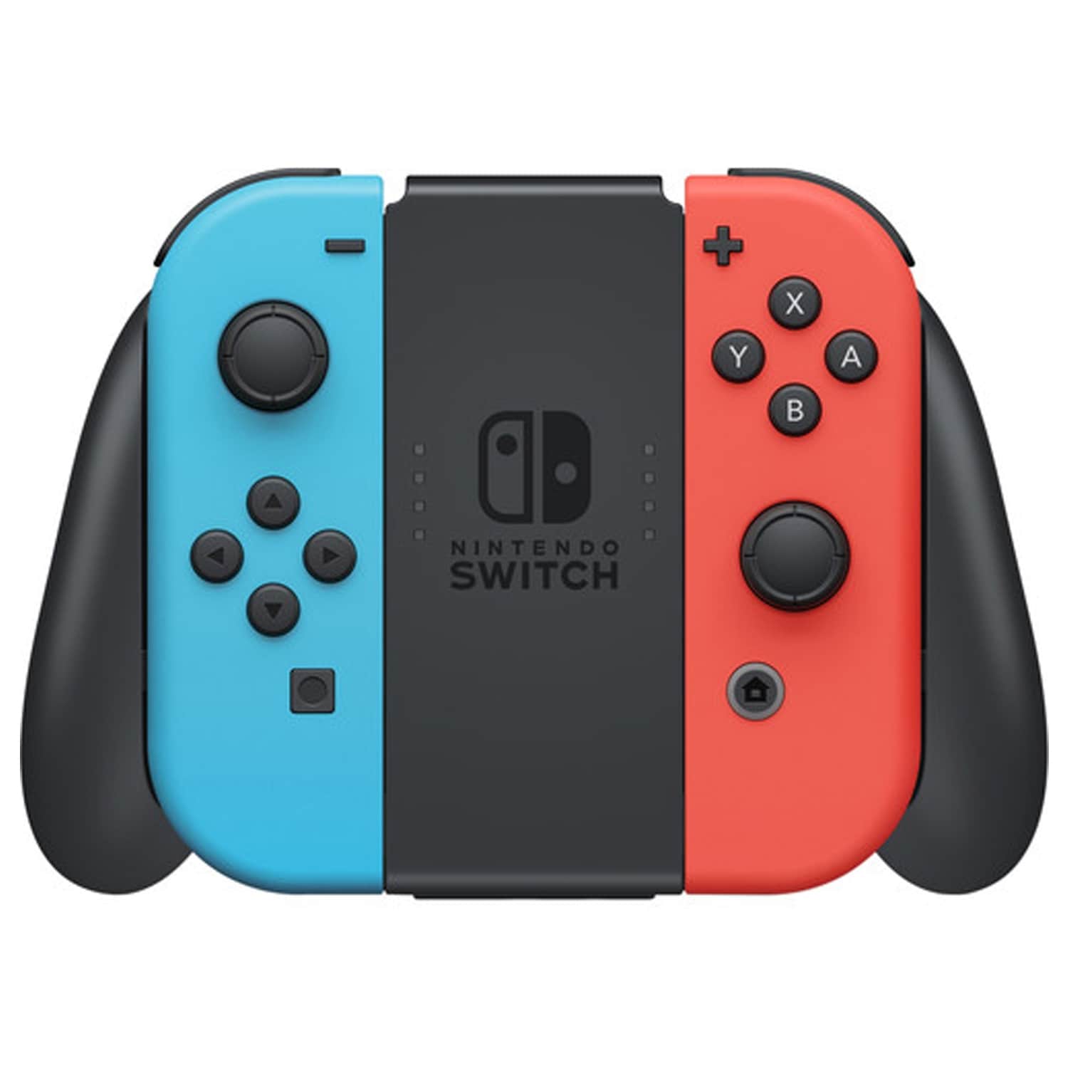 neon red and blue joycons