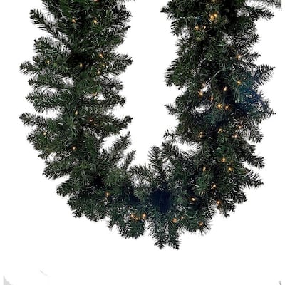 Kurt Adler 9-Foot Prelit Twinkle LED Vanderbilt Garland - Multicolored