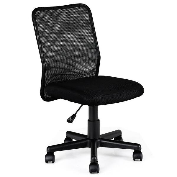 Shop Costway Mid Back Adjustable Ergonomic Mesh Swivel Computer