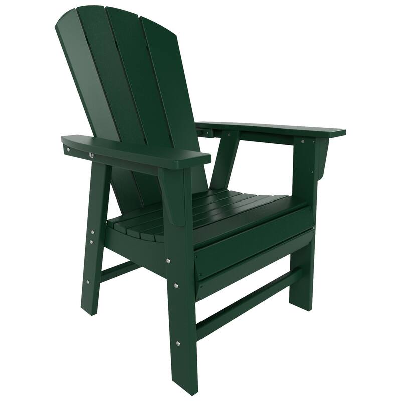 Polytrends Laguna Casual Upright Adirondack Chair (Set of 2)
