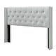 preview thumbnail 26 of 43, Bardy Upholstered Button-tufted Wingback Bed - Queen or King