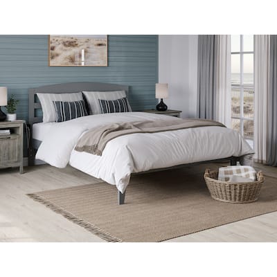Warren Solid Wood Platform Bed with Attachable USB Charger