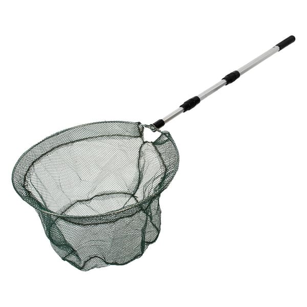 extending fishing net SEASPRO （Black + Silver ） Fish Landing Net, Foldable Collapsible Telescopic Pole Handle, Durable Material Mesh (Polyester Fiber net + Bait) : Sports & Outdoors friendly rubberized mesh ensures safe catch and release Fishing Net with Telescoping Handle-