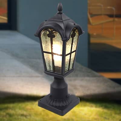 Outdoor Waterproof Post Lamp Pole Lighting Lantern Post Light - 4.72*18in