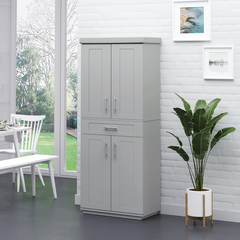 Modern Kitchen Pantry Freestanding Cabinet Cupboard