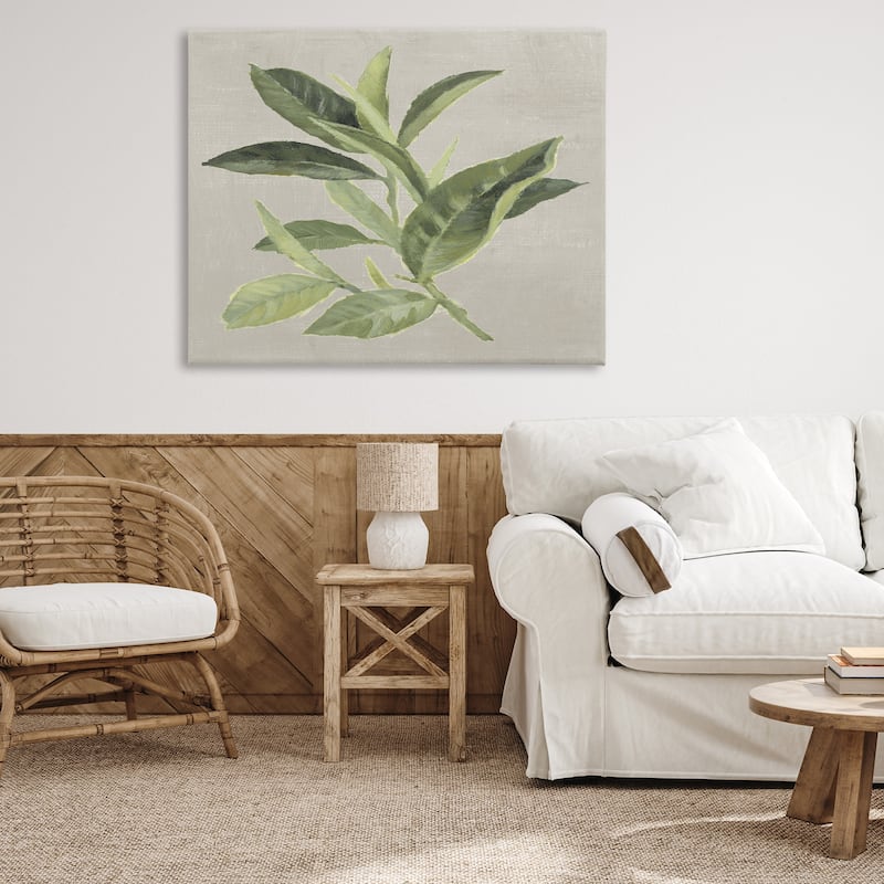 Stupell Green Tea Plant Leaf Canvas Wall Art Design By Lanie Loreth