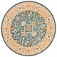 preview thumbnail 76 of 96, SAFAVIEH Handmade Antiquity Izora Traditional Oriental Wool Rug 3'6" Round - Blue - Round