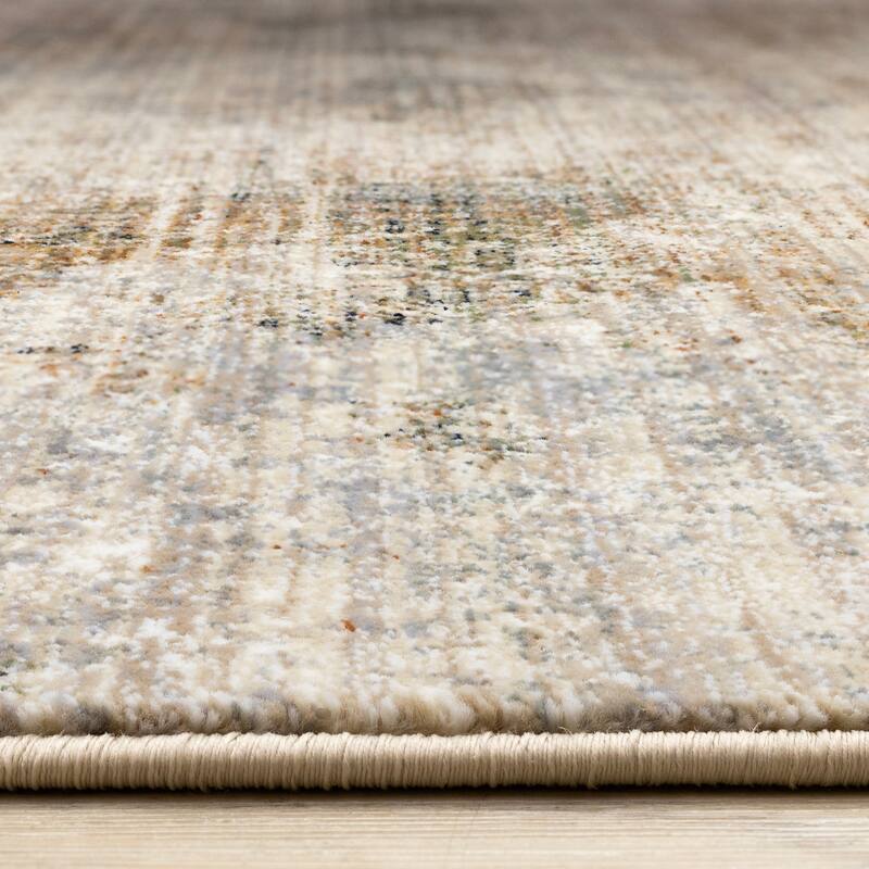 Sydney Collection - Beige Grey Cream Distressed Area Rug