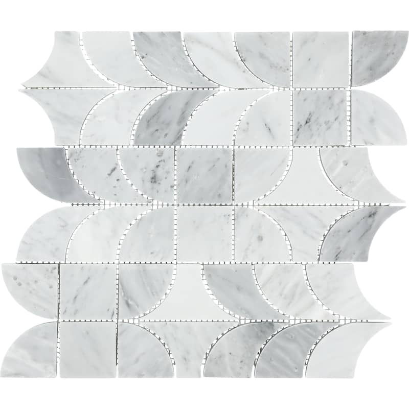 Daltile Gamma Natural Stone Patchwork Wall and Floor Mosaic Tile (Set of 10)