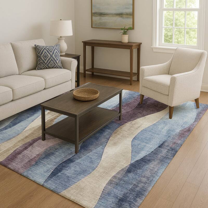 Premium Washable Super Soft Modern Stripe Mayfield Rug
