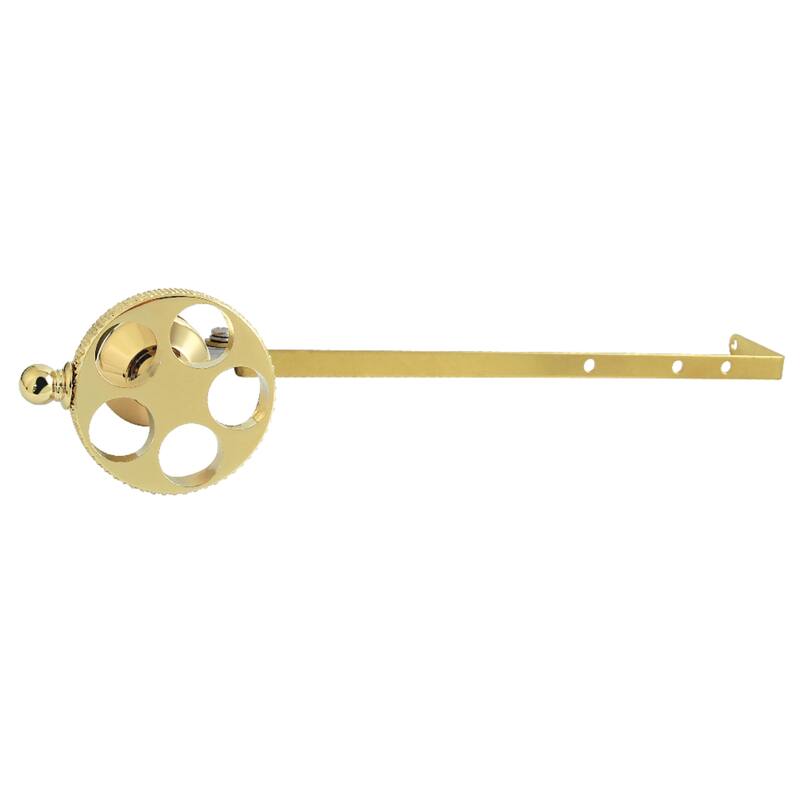Kinston Brass Universal Front or Side Mount Toilet Tank Lever with Knurled Handle - Polished Brass
