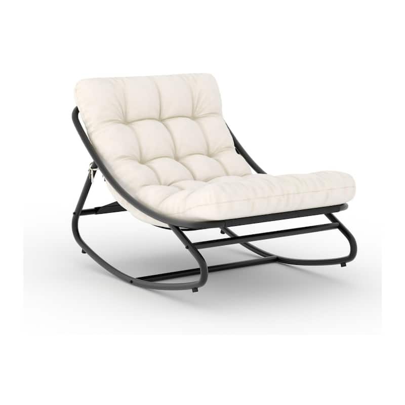 Oversized Heavy-Duty Rocking Recliner Waterproof Cushions 400 lb Weight Capacity