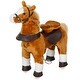 preview thumbnail 9 of 7, Realistic Ride-On Horse for Kids with Sounds, Safe Steel Frame, 132 lbs Weight Capacity, 19.7" Seat Height