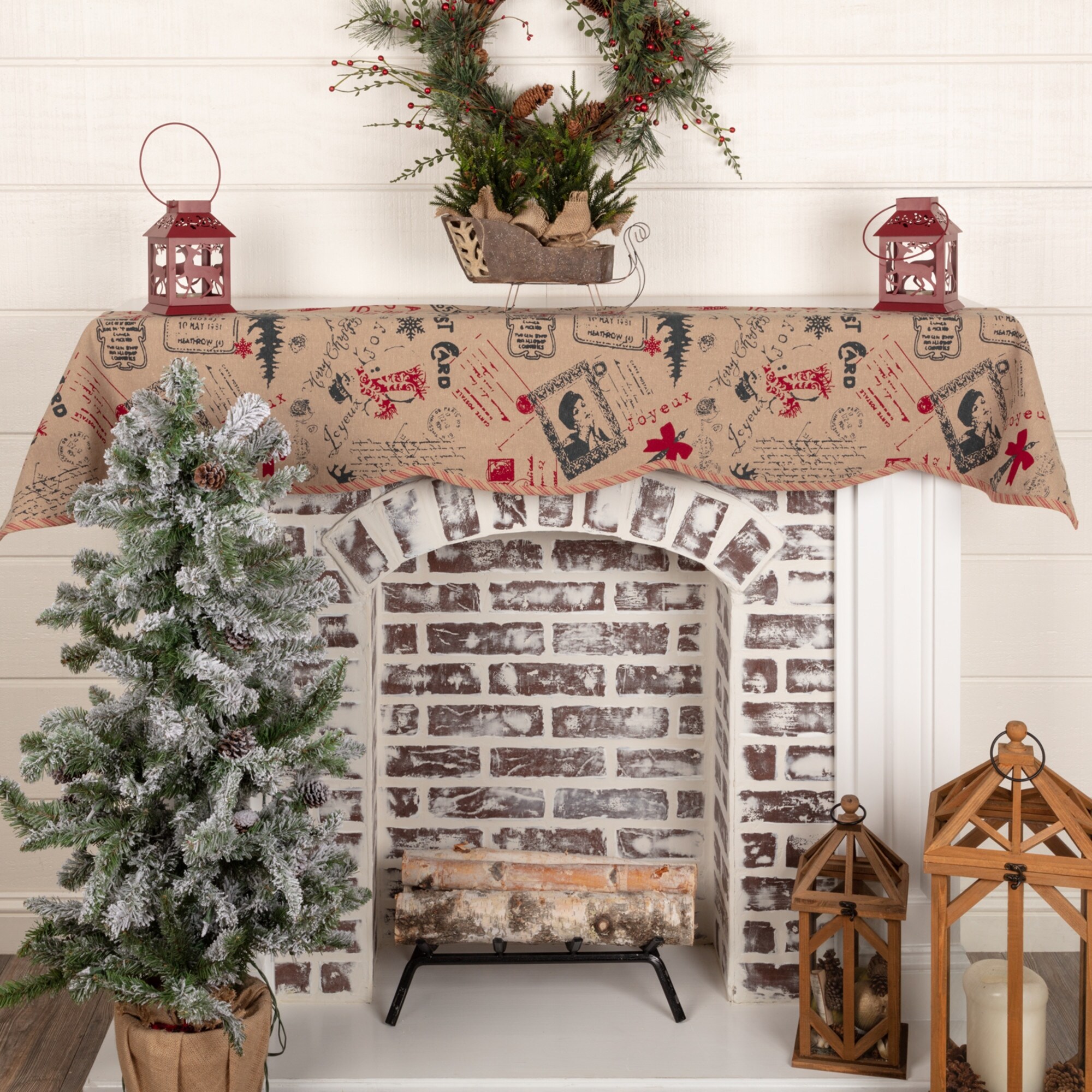 Shop Joyeux Mantel Scarf 14x72 Mantel Scarf 14x72 Overstock