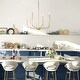 preview thumbnail 8 of 20, Modern Glam Gold 8-Light Mid-Century Metal Chandelier for Dining Room