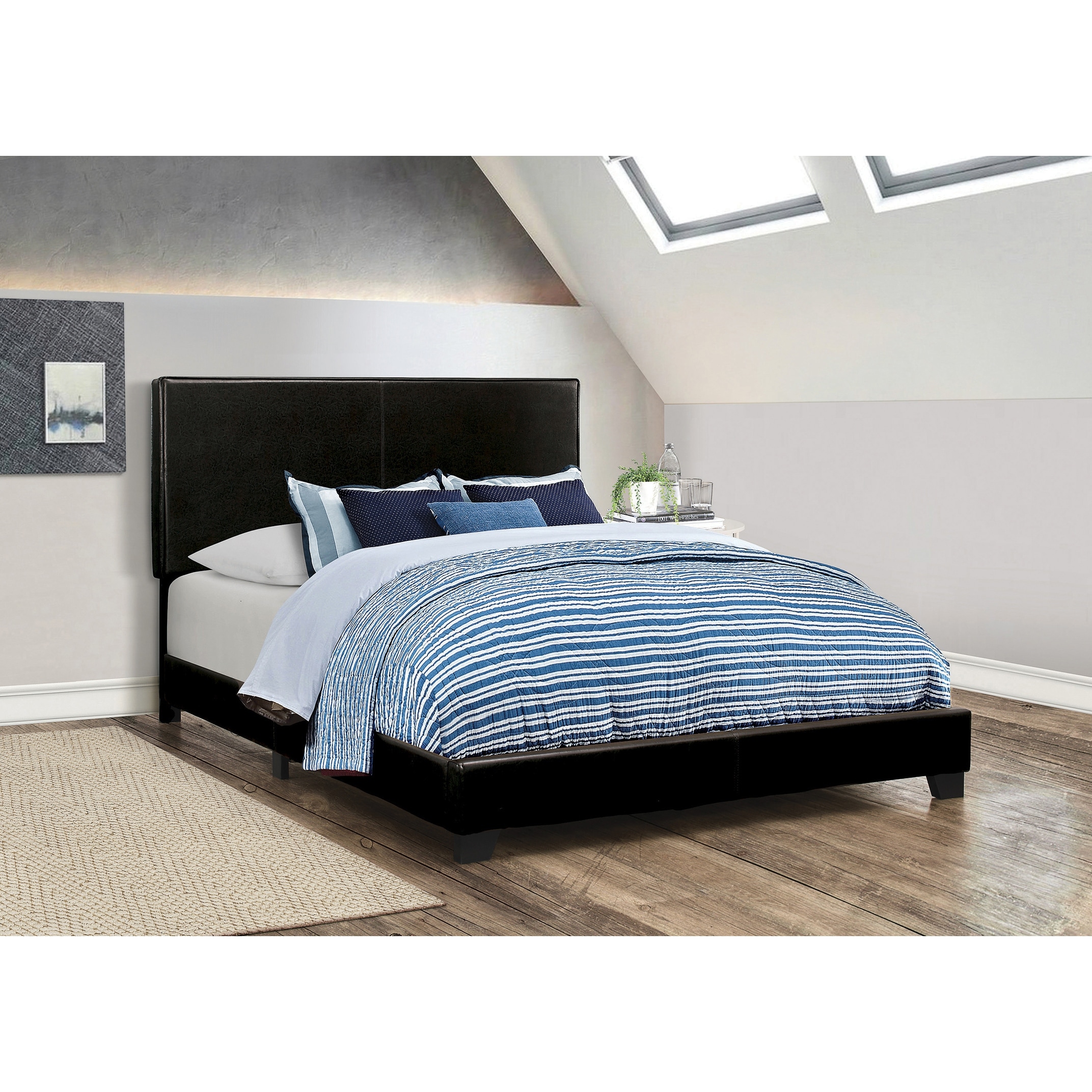 Crown mark florence 2025 upholstered panel bed