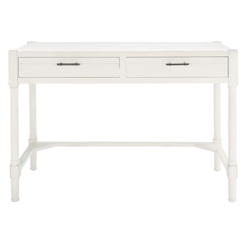 SAFAVIEH Zennure White Washed Grey Writing Desk