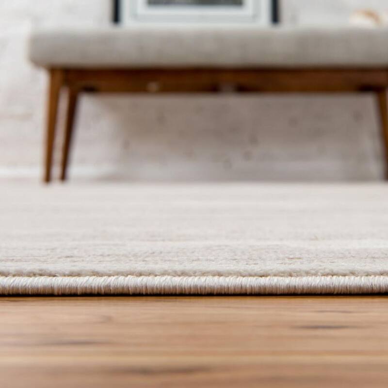 Solid/Striped Richye Collection Area Rug