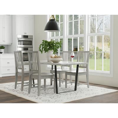 Solid Hand Finished Dining Chair - 39" - Driftwood Brown