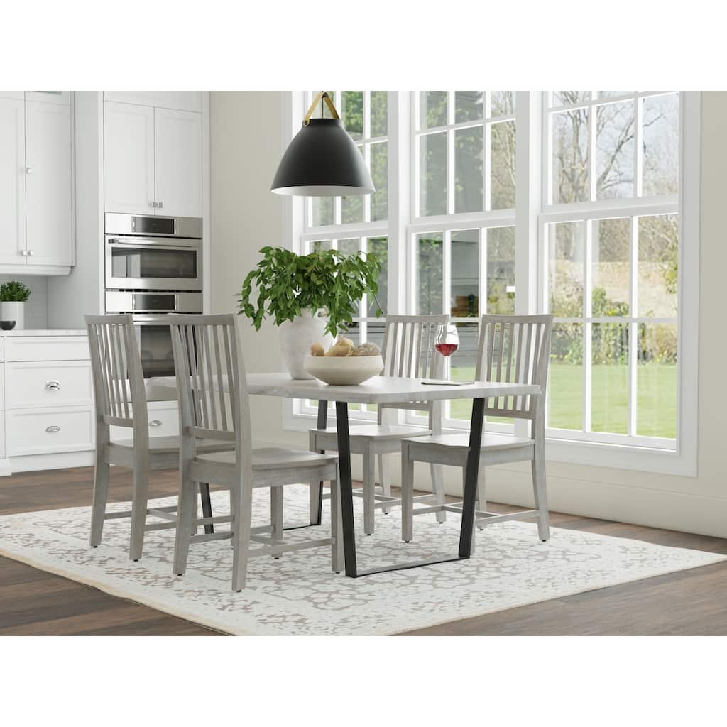 Solid Hand Finished Dining Chair - 39" - Driftwood Brown