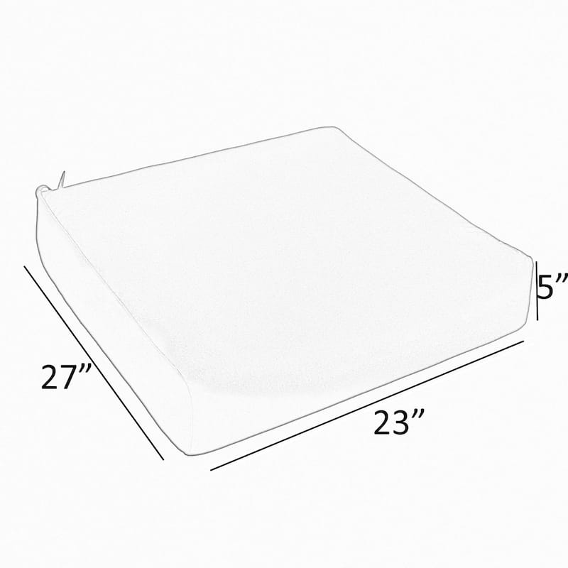 Sorra Home Outdoor Round Front Deep Seating Cushion
