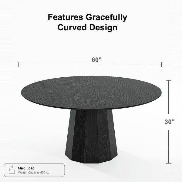 Solid Wood Round Dining Table for 4-8 People Nordic style - On