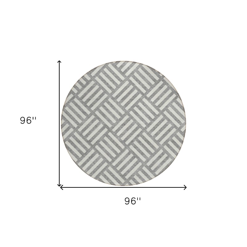 HomeRoots Geometric Transitional Rectangle Outdoor Rug