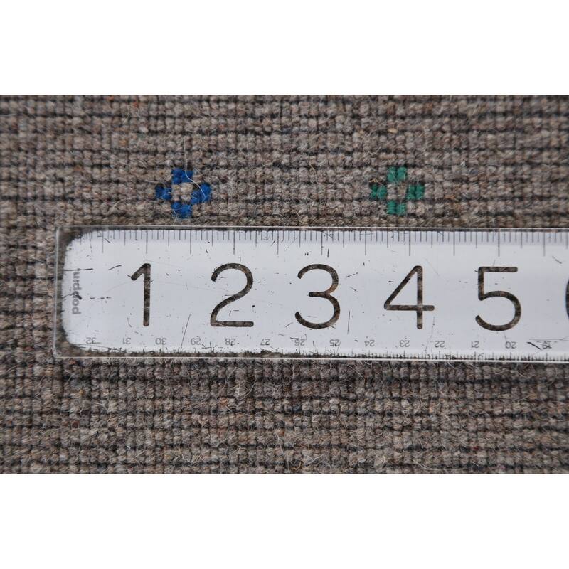 Hand Knotted Oriental 100% Wool Carpet Tribal Tribal Greys & Charcoal Gabbeh Area Rug - 10' 1'' X 8' 5''