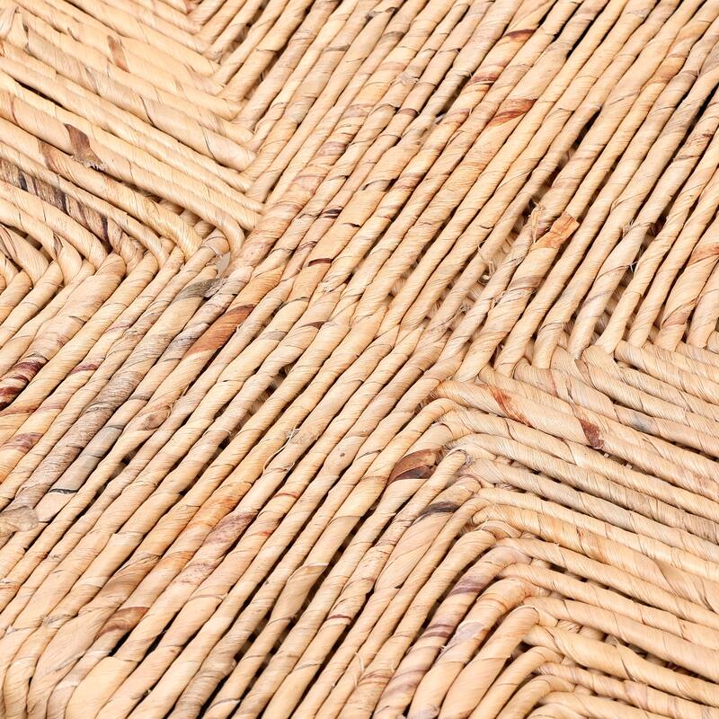 Set of 2 Water Hyacinth Woven Bar Stools