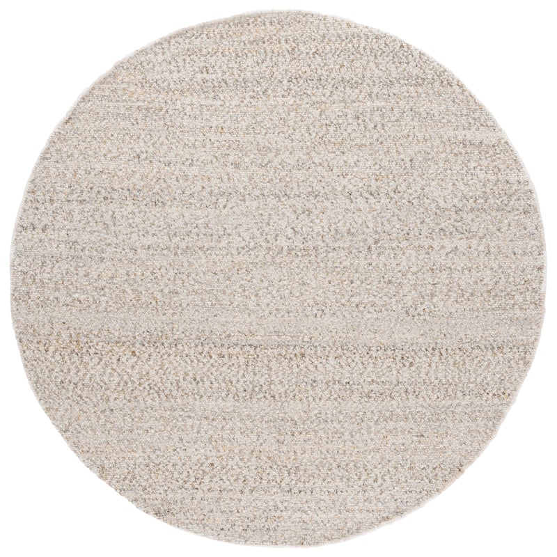 SAFAVIEH Hand-Loomed Renewal Annekathe Modern & Contemporary Rug - 6' Round - Beige/Gold