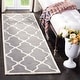 preview thumbnail 19 of 84, SAFAVIEH Handmade Chatham Eppie Modern Moroccan Wool Rug 2'3" x 11' Runner - Dark Grey/Ivory - Runner