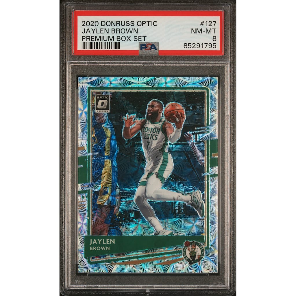 Jaylen Brown 2020 Panini Donruss Optic Premium Box Set Card #127 PSA 8 198/249 - 8'6" x 11'6"