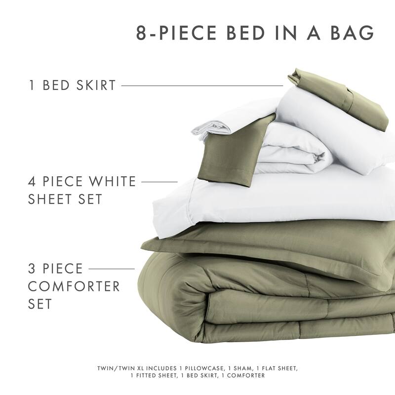 Simply Soft 8-piece Bed-in-a-Bag