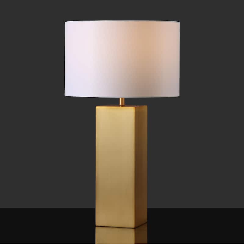 SAFAVIEH Couture Hank Metal Square Table Lamp - 16"W x 16"D x 28"H