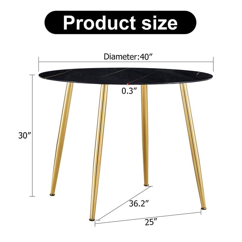Modern Minimalist Circular Dining Table