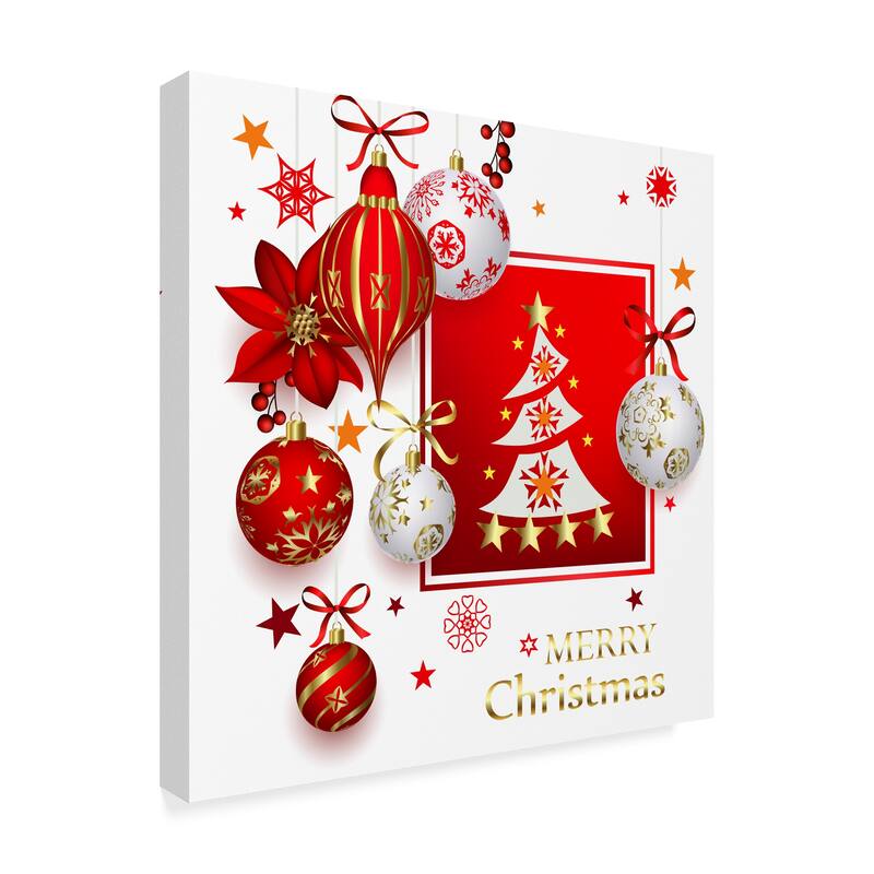 Maria Rytova 'Christmas Bright Composition' Canvas Art