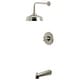 preview thumbnail 6 of 34, Kingston Brass Metropolitan Single-Handle Pressure Balanced Tub and Shower Faucet Brushed Nickel